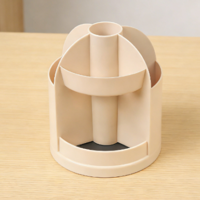Plastic Divided Desktop Pen Holder Multifunctional Storage Box, Office and School Stationery Storage Container
