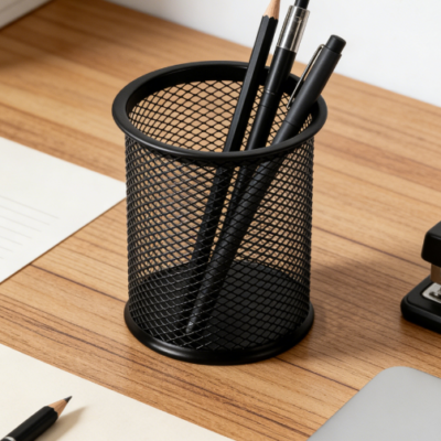 Metal Mesh Desktop Stationery Storage Cup