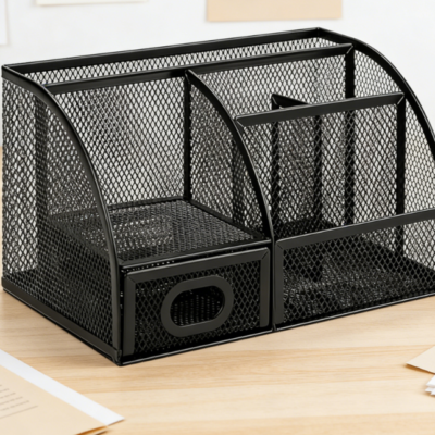 Pen Holder and Desktop Organizer Combination