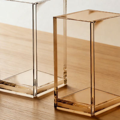 Transparent Acrylic Desktop Stationery Storage Cup